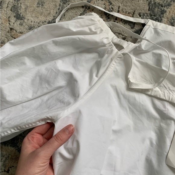 Jil Sander White Off-Shoulder Blouse - Picture 11 of 15